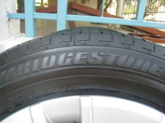 ขายกะทะล้อ mitsubishi  mirage 14"  4/100  +ยางปี 12+ฝาครอบ (081-3747940)