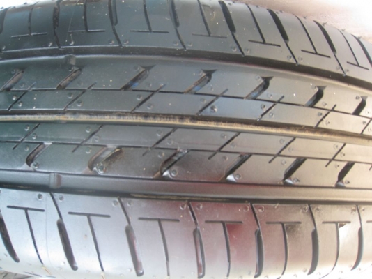 ขายกะทะล้อ mitsubishi  mirage 14"  4/100  +ยางปี 12+ฝาครอบ (081-3747940)