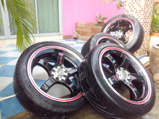 gtr17/4/100/114.3กว้าง7.5สีมยางนิโตะขาย8500 ด