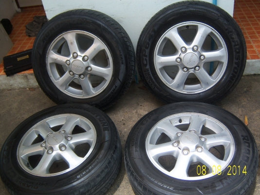 แม็กอีซูซุ ขอบ16 พร้อมยาง 215 65 16 พร้อมใช้ 1 ชุด