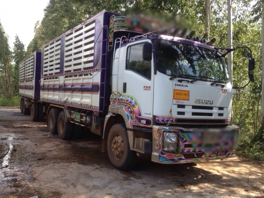 ขายดาว์น ISUZU เครื่อง 360 แรง ปี 54 กระบะดัมพ์สหกิจ ลูก 3 เพลาแท้ยาว 7 เมตร