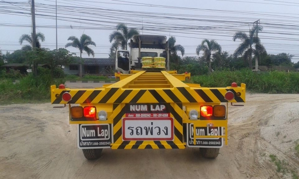 รถเทรลเลอร์  นำลาภ  มงคลสยาม หางก้างปลา  40 ฟุต 2  เพลา   NUM  LAP  ใหม่