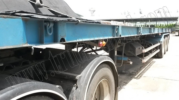 หางพ่วงเทเลอร์พื้นเรียบ12ล้อ 3เพลา ของบริษัทสามมิตร ปี53