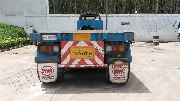 หางพ่วงเทเลอร์พื้นเรียบ12ล้อ 3เพลา ของบริษัทสามมิตร ปี53