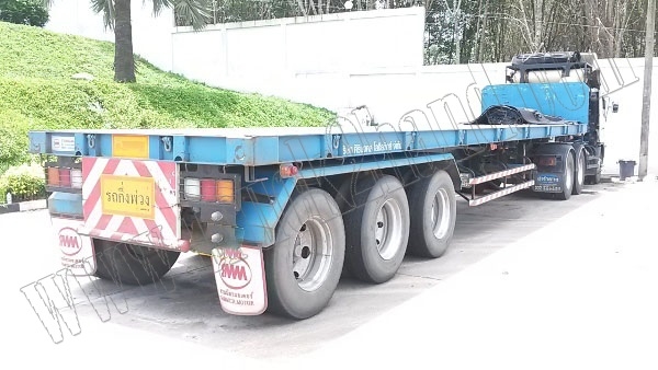 หางพ่วงเทเลอร์พื้นเรียบ12ล้อ 3เพลา ของบริษัทสามมิตร ปี53