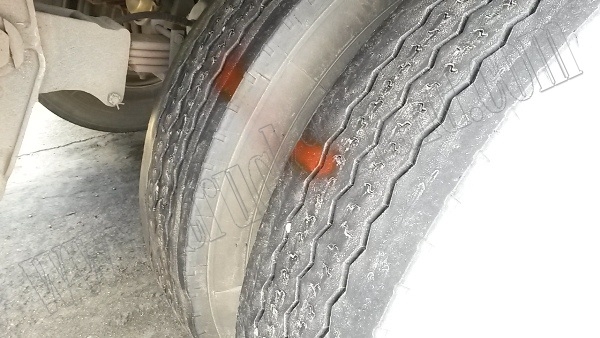 หางพ่วงเทเลอร์พื้นเรียบ12ล้อ 3เพลา ของบริษัทสามมิตร ปี53