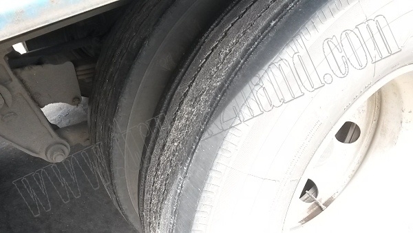 หางพ่วงเทเลอร์พื้นเรียบ12ล้อ 3เพลา ของบริษัทสามมิตร ปี53