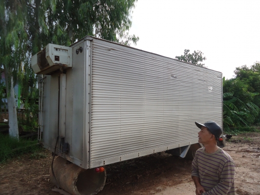 ขายด่วนตู้เปียกบรรทุกนํ้าแข้งยาว5เมตรสูง2.10เมตรกว่าง2.10ม