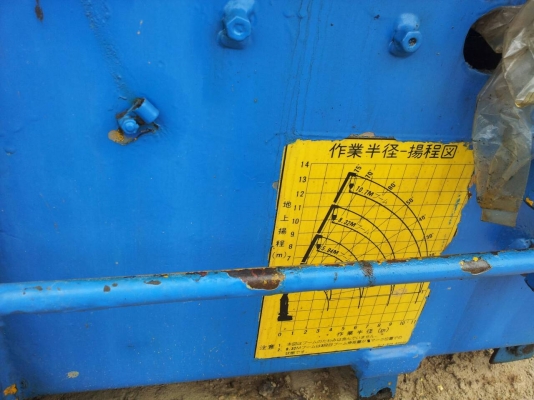 เครน TADANO 5 ตันท้องวี (5เหลี่ยม) ยาว4ปอก 3ชัก ใช้งานปกติ เพิ่งยกลงจากรถ บูมตรงสวย ไม่คด ไม่งอ