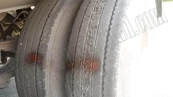 หางพ่วงเทเลอร์พื้นเรียบ12ล้อ 3เพลา ของบริษัทสามมิตร ปี53