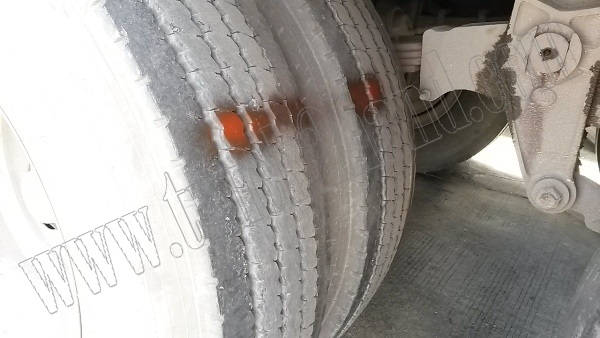 หางพ่วงเทเลอร์พื้นเรียบ12ล้อ 3เพลา ของบริษัทสามมิตร ปี53