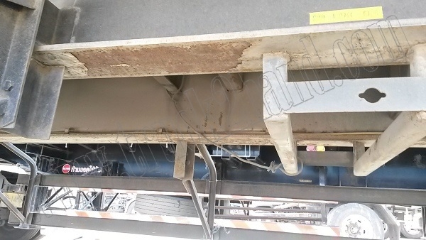 หางพ่วงเทเลอร์พื้นเรียบ12ล้อ 3เพลา ของบริษัทสามมิตร ปี53