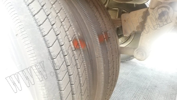 หางพ่วงเทเลอร์พื้นเรียบ12ล้อ 3เพลา ของบริษัทสามมิตร ปี53