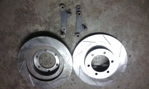 จานดิสเบรควีโก้พร้อมขายึดปั้มเดิม 340มิ