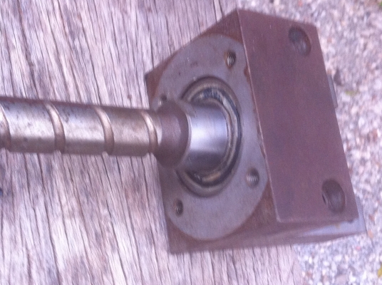 ชุดบอลสกรู ขนาด 20 มม. ยาว 95 ซม. พร้อมชุดยึดหัวท้าย ลูกเลื่อนขนาดใหญ่ ใช้เลือนขับรางของเครื่อง CNC