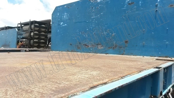 หางพ่วงเทเลอร์พื้นเรียบ12ล้อ 3เพลา ของบริษัทสามมิตร ปี53