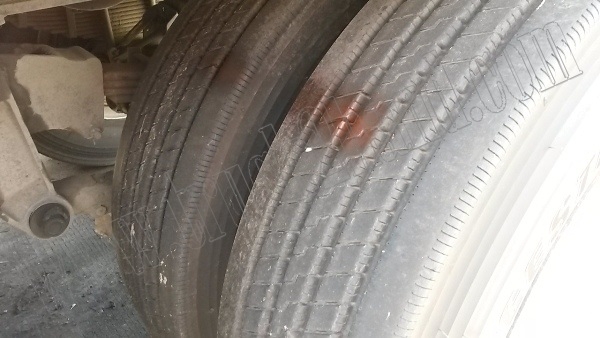 หางพ่วงเทเลอร์พื้นเรียบ12ล้อ 3เพลา ของบริษัทสามมิตร ปี53