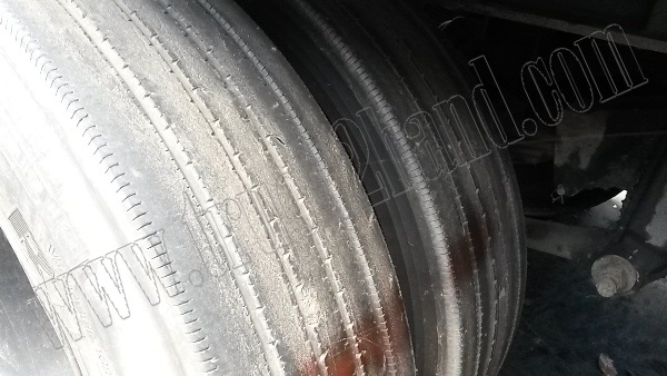 หางพ่วงเทเลอร์พื้นเรียบ12ล้อ 3เพลา ของบริษัทสามมิตร ปี53