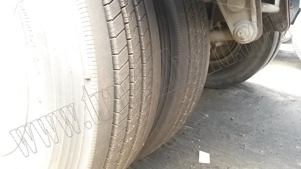 หางพ่วงเทเลอร์พื้นเรียบ12ล้อ 3เพลา ของบริษัทสามมิตร ปี53