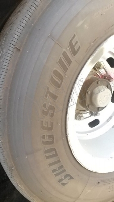 หางพ่วงเทเลอร์พื้นเรียบ12ล้อ 3เพลา ของบริษัทสามมิตร ปี53