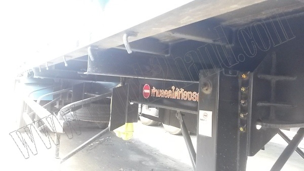 หางพ่วงเทเลอร์พื้นเรียบ12ล้อ 3เพลา ของบริษัทสามมิตร ปี53