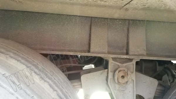 หางพ่วงเทเลอร์พื้นเรียบ12ล้อ 3เพลา ของบริษัทสามมิตร ปี53