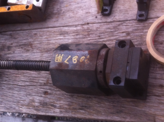 ชุดพร้อมมดเตอร์ขับ AC SERVO MOTOR  บอลสกรู ขนาด 20 มม. ยาวเฉพาะเลื่อน 35 ซม. พร้อมชุดยึดหัวท้าย ลูกเลื่อนขนาดใหญ่ ใช้เลือนขับรางของเครื่อง CNC