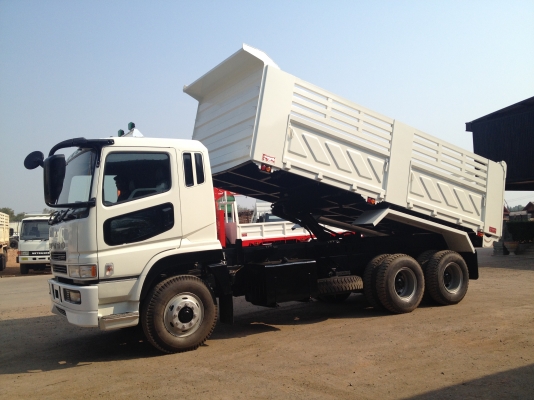 ขาย MITSUBISHI FUSO SUPERGRATE เครื่อง 6M70 380 แรงม้า ระบบน้ำมัน กระบะดัมพ์  6 เมตร กระบอกดั้มพ์ 15 ตัน ยาง 1000/20