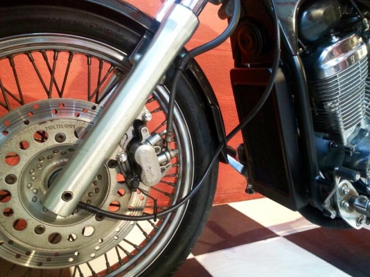 T&amp;T BIKE RAMA 2HONDA STEED 400 ปี96 อินวอย สพม. พรบ. รถสวยเก็บงานราคา57500 ฿