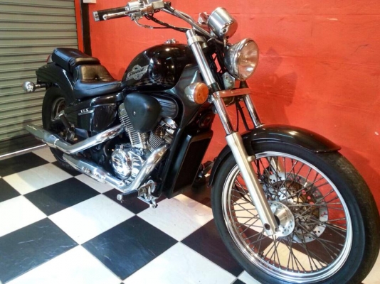 T&amp;T BIKE RAMA 2HONDA STEED 400 ปี96 อินวอย สพม. พรบ. รถสวยเก็บงานราคา57500 ฿