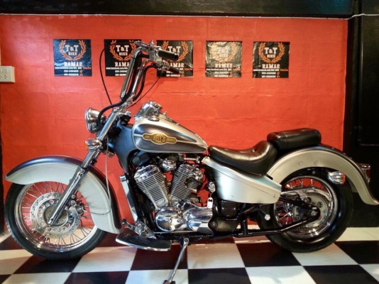 T&amp;T BIKE RAMA2 ขายHONDA STEED 600 4เกียร์แท้ แต่ง FATBOY เอกสาร inv+สพมแท้ๆราคา89500 ฿