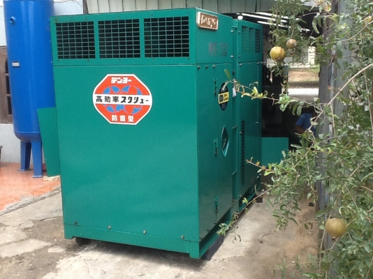 ปั๊มลมสกรูDENYO 100Hp เก่าญี่ปุ่น. 0833554933 ปั๊มลมสกรูDENYO 100Hp เก่าญี่ปุ่น. 0833554933