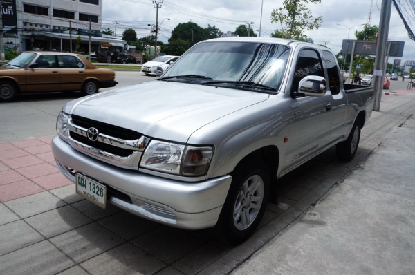 TOYOTA TIGER CAB ปี 2002 ตัว TOP ขายรถสวย พวงมาลัยพาวเวอร์ กระจกไฟฟ้า เครื่องเดิม เกียร์ ช่วงล่างดี แอร์เย็น รถขับดีมาก สีสวย รถพร้อมใช้งาน การันตีรถสวย จัดไฟแนนได้