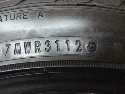 ยาง Dunlop 195/45/16 ปี12