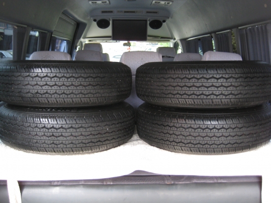 ขายกระทะ พร้อมยาง ปี13 6รู ขอบ15 ดอกเต็ม ๆ วิ่งน้อย