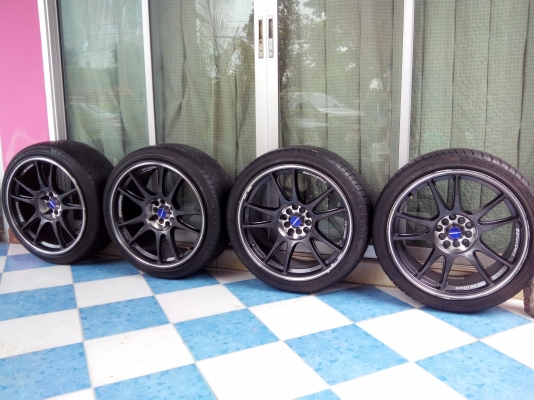 weds sport 18/5/100/114.3F 8.5ET25 R 9.5ET30พร้อมยาง225-40- 18ปี12 weds sport 18/5/100/114.3F 8.5ET25 R 9.5ET30พร้อมยาง225-40- 18ปี12