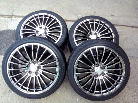 ขอบ18 5รู114.3กว้าง8"พร้อมยาง225-40-18ปี11