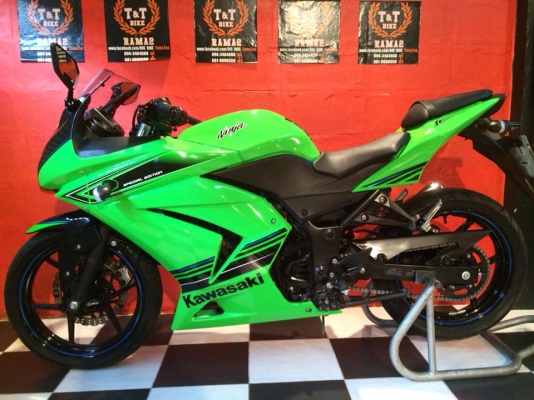 T&amp;T BIKE RAMA2ขายKAWASAKI NINJA250 ปี2012 วิ่ง8000โล  รถออกศูนษ์ใช้มือเดียวป้ายแดงคับ สภาพนางฟ้าราคาพิเศษเพียง 82500