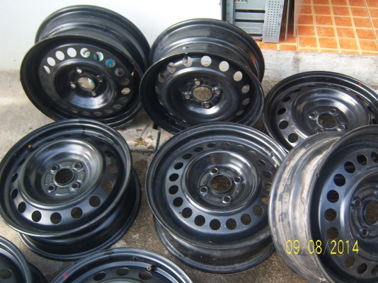 กระทะล้อขอบ15 2 ชุด