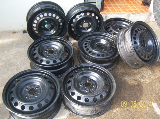 กระทะล้อขอบ15 2 ชุด