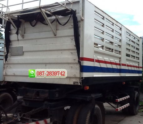 ขายรถบรรทุกดั้มพ์ 18 ล้อ พ่วงแม่-ลูก ISUZU 270 แรงม้า