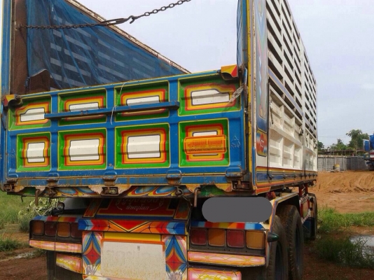 ขายรถพ่วงสิบล้อดัมพ์ ISUZU เครื่อง 320 แรง ปี 51 กระบะดัมพ์อู่ซีทีทรัค ลูก 3 เพลาแท้ยาว 6.80 เมตร ยางเต็ม