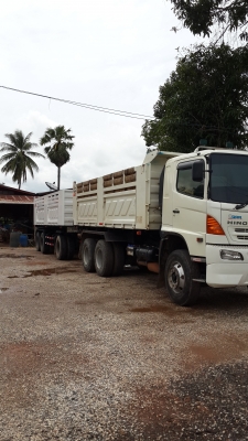 รถพ่วงดั้๋ม HINO 3 คาน(แท้สามมิตรแม่-ลูก) 380 แรงม้า ลูก 6เมตร 80