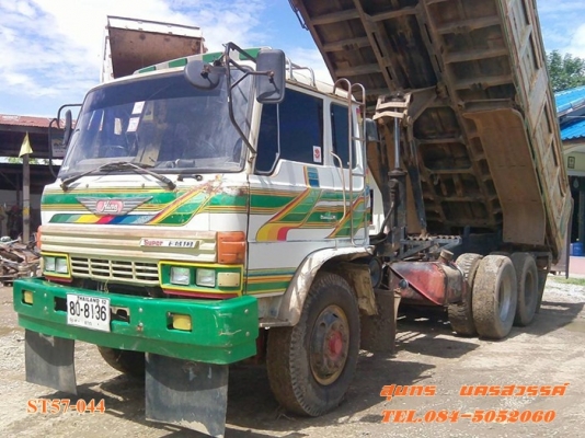 ขายด่วน รถบรรทุก 10 ล้อดั้ม HINO FM  215 แรง สภาพเดิมๆ สวย พร้อมใช้งาน