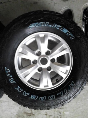 ล้อแม็กซ์เดิมมิตซูบิชิไททัลพลัส16พร้อมยางใหม่ดอกATกึ่งลุย