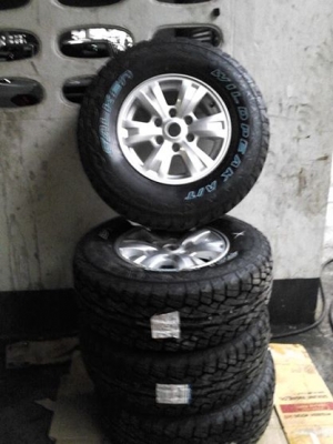 ล้อแม็กซ์เดิมมิตซูบิชิไททัลพลัส16พร้อมยางใหม่ดอกATกึ่งลุย ล้อแม็กซ์เดิมมิตซูบิชิไททัลพลัส16พร้อมยางใหม่ดอกATกึ่งลุย