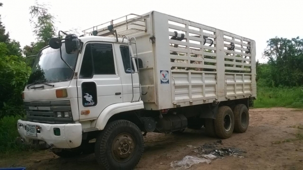 ขายพ่วงแม่-ลูกไม่ดั้มราคาถูก NISSAN CD10K เครื่อง PD6 220 แรงม้า สภาพพร้อมใช้งาน เครื่องดี ยางเต็ม ทะเบียนพร้อม ราคาต่อรองได้