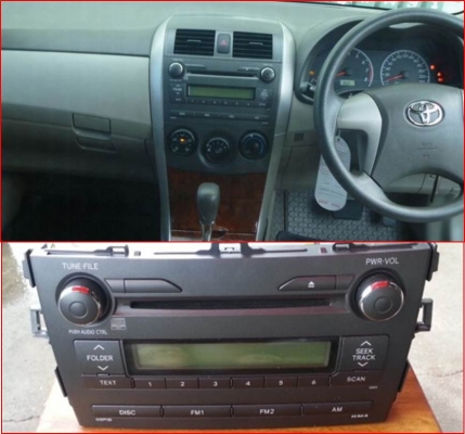 วิทยุเดิมติดรถโคโลล่า อัลติส ของแท้เดิมติดรถ