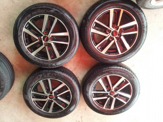 ล้อวีออส TRD 2010 พร้อมยางและน๊อตล้อครบชุด