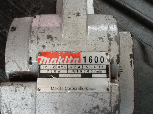 ขายกบไฟฟ้าหน้า3 Makita Model 1600 750W. Made in japan.